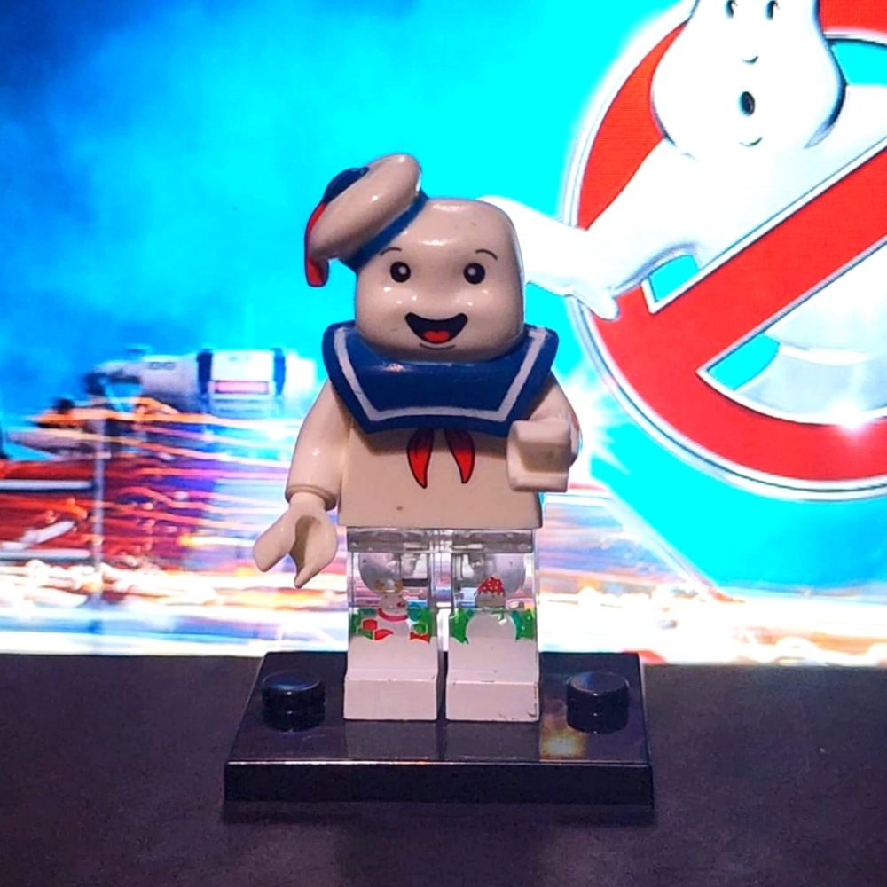 Custom Lego Compatible Holiday Stay Puft Minifig Ghostbusters Marshmello